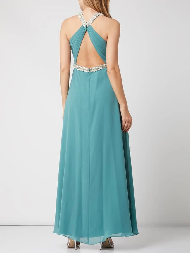 V.M. Abendkleid Mit Zierperlen - Grün 6 V.M. Abendkleid Mit Zierperlen - Grün – Bild 4