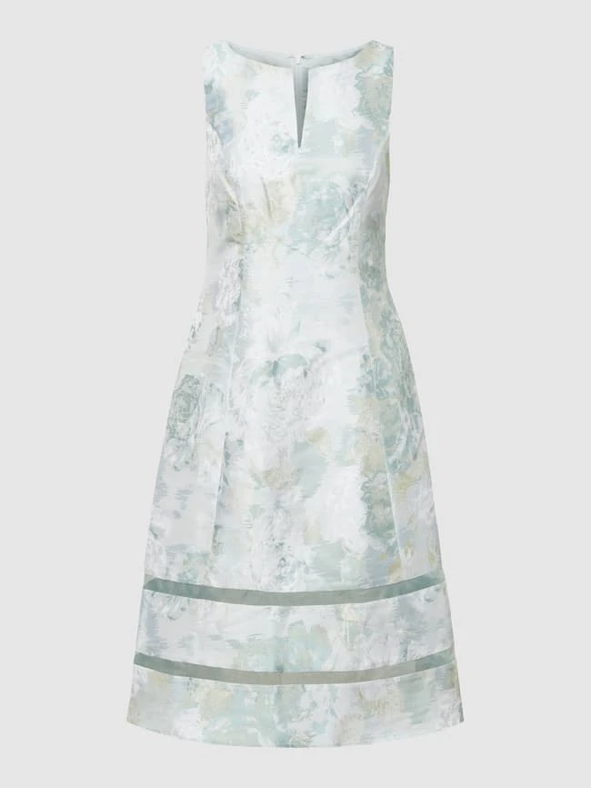 Adrianna Papell Cocktailkleid Mit Floralem Muster - Mint 4 Adrianna Papell Cocktailkleid Mit Floralem Muster - Mint – Bild 2