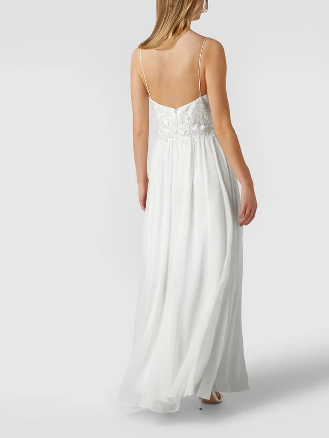 Laona Abendkleid Mit Floralen Stickereien Und Zierperlen - Offwhite 7 Laona Abendkleid Mit Floralen Stickereien Und Zierperlen - Offwhite – Bild 5
