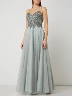 Unique Abendkleid Mit Ziersteinen - Mint
