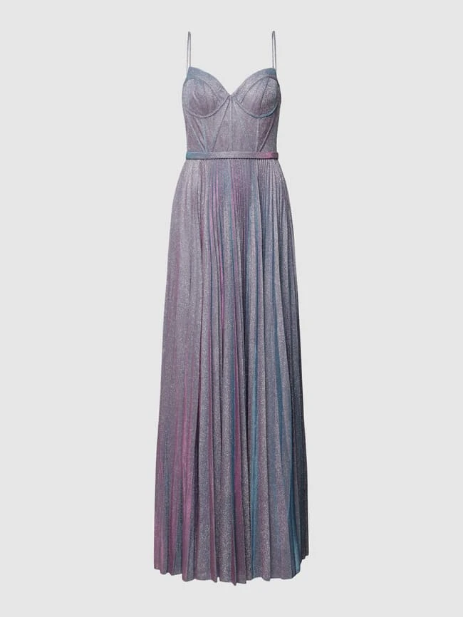 Laona Abendkleid In Maxilänge Mit Plisseefalten - Lila 4 Laona Abendkleid In Maxilänge Mit Plisseefalten - Lila – Bild 2
