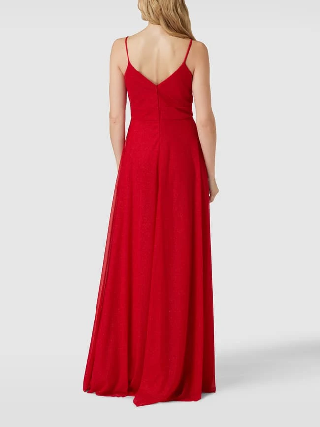 TROYDEN COLLECTION Abendkleid Mit Effektgarn - Rot 7 TROYDEN COLLECTION Abendkleid Mit Effektgarn - Rot – Bild 5