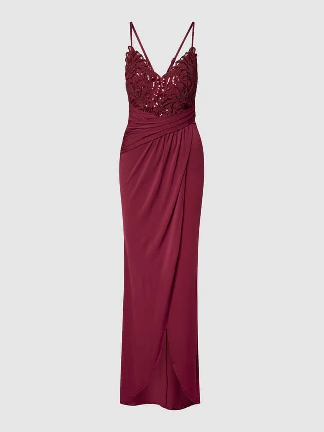 Lipsy Abendkleid Mit Zierbesatz Und Pailletten - Bordeaux Rot 4 Lipsy Abendkleid Mit Zierbesatz Und Pailletten - Bordeaux Rot – Bild 2