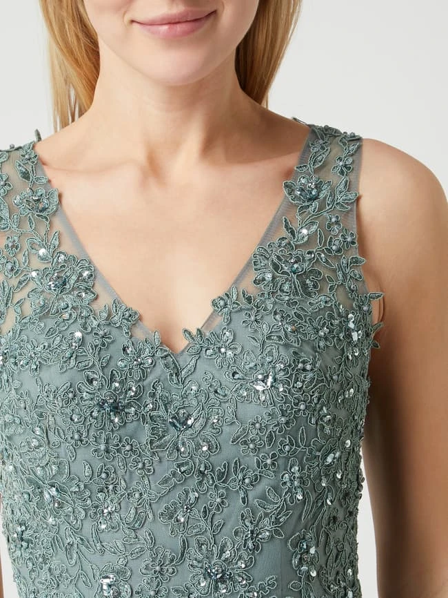 Unique Abendkleid Aus Tüll Und Chiffon - Schilf 5 Unique Abendkleid Aus Tüll Und Chiffon - Schilf – Bild 3