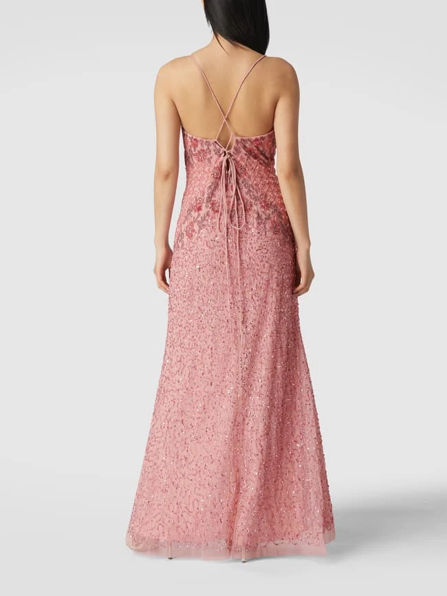 LACE & BEADS Abendkleid Mit Spaghettiträgern - Pink 7 LACE & BEADS Abendkleid Mit Spaghettiträgern - Pink – Bild 5