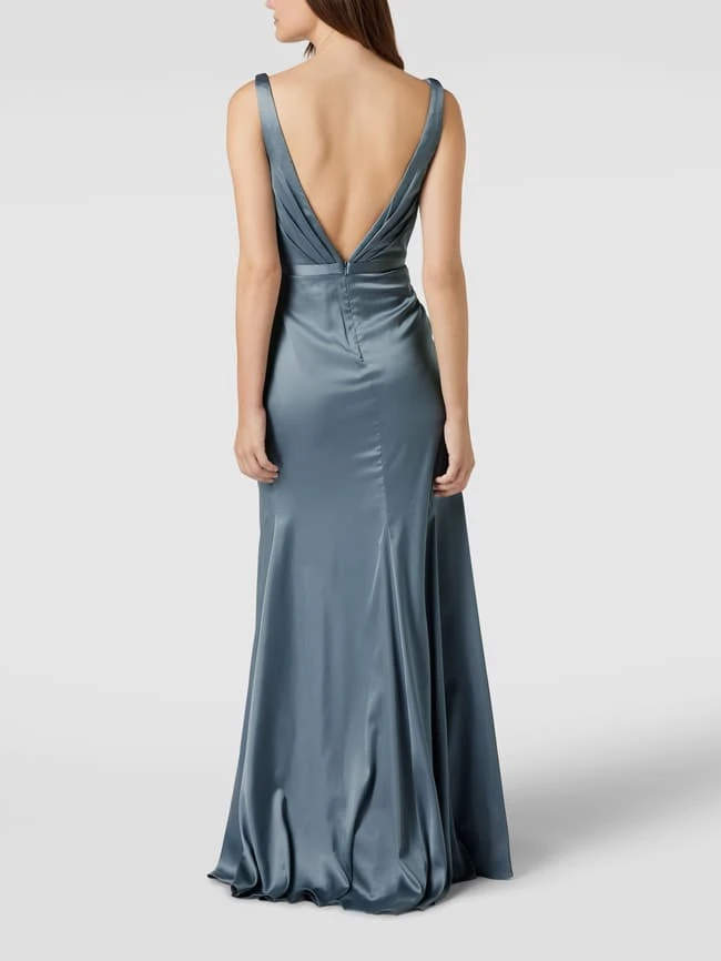 Unique Abendkleid In Wickel-Optik - Hellblau 7 Unique Abendkleid In Wickel-Optik - Hellblau – Bild 5