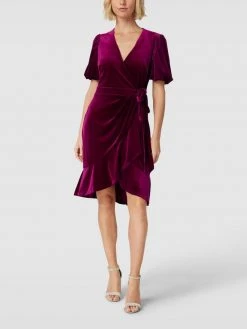 Lauren Ralph Lauren Cocktailkleid In Wickel-Optik Modell 'BELVINA' - Bordeaux Rot