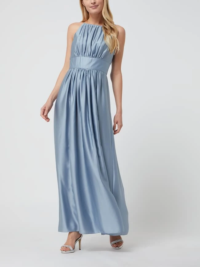 Jake*s Cocktail Abendkleid Aus Satin - Blau 3 Jake*s Cocktail Abendkleid Aus Satin - Blau