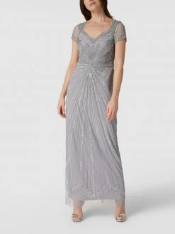 Adrianna Papell Abendkleid Mit Zierbesatz - Hellblau