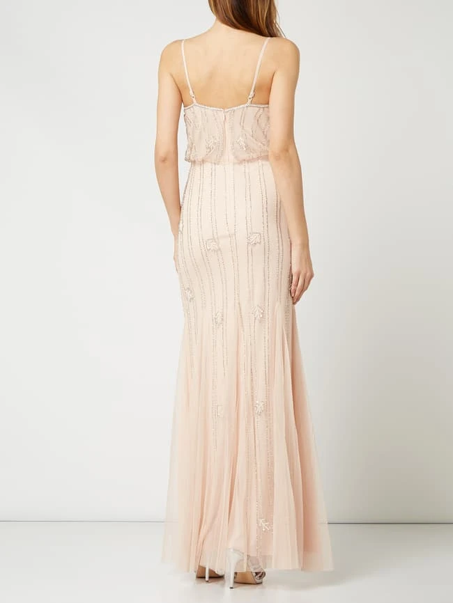 LACE & BEADS Abendkleid Aus Tüll Im Godet-Stil Modell 'Keeva' - Hellrosa 6 LACE & BEADS Abendkleid Aus Tüll Im Godet-Stil Modell 'Keeva' - Hellrosa – Bild 4