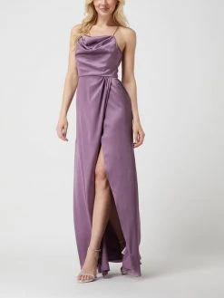 MAYA DELUXE Abendkleid Aus Satin - Lila