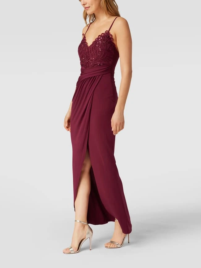 Lipsy Abendkleid Mit Zierbesatz Und Pailletten - Bordeaux Rot 6 Lipsy Abendkleid Mit Zierbesatz Und Pailletten - Bordeaux Rot – Bild 4