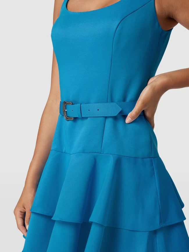 Lauren Ralph Lauren Knielanges Cocktailkleid In Stufen-Optik Modell 'Ailanny' - Royalblau 5 Lauren Ralph Lauren Knielanges Cocktailkleid In Stufen-Optik Modell 'Ailanny' - Royalblau – Bild 3