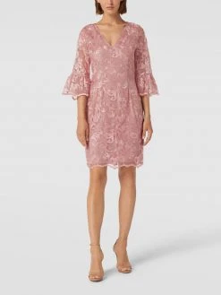 Adrianna Papell Cocktailkleid Mit Stickereien - Rosé