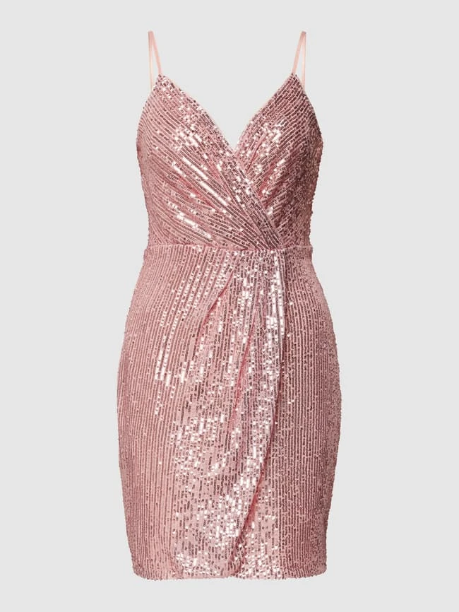 Paradi Cocktailkleid Mit Paillettenbesatz - Rosé 4 Paradi Cocktailkleid Mit Paillettenbesatz - Rosé – Bild 2