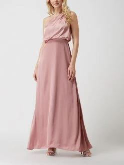 MAYA DELUXE One-Shoulder-Abendkleid Aus Satin - Altrosa