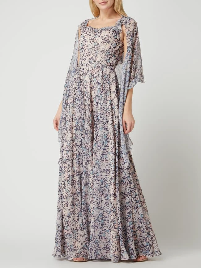 Unique Abendkleid Mit Floralem Muster - Rosa Meliert 7 Unique Abendkleid Mit Floralem Muster - Rosa Meliert – Bild 5