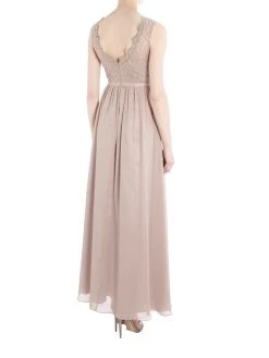 Unique Abendkleid Mit Oberteil Aus Floraler Spitze - Taupe -LAONA-shop e2ea62c3 7143 4234 b9fa 127b228e4d49